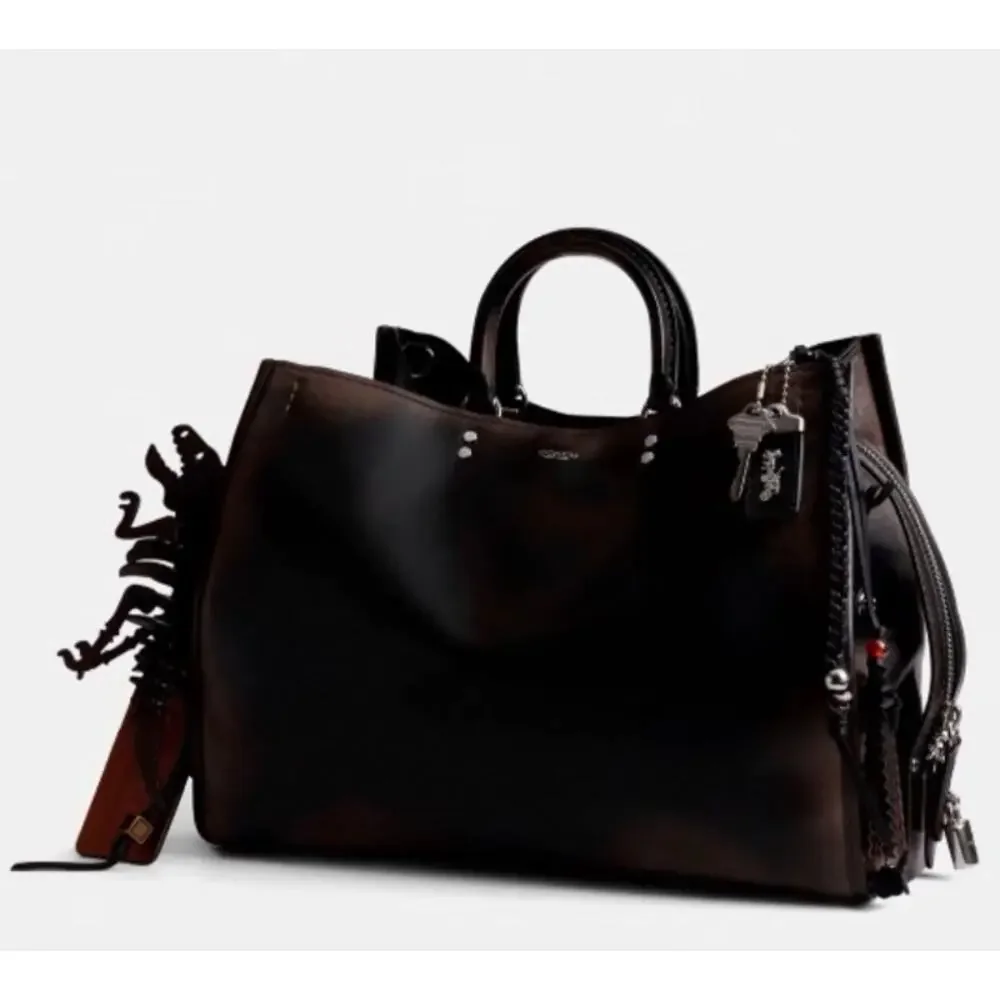 Coach Loved Leather Rogue 40 With Charms
